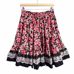 Vintage Square Up Square Dancing Circle Skirt Size Medium